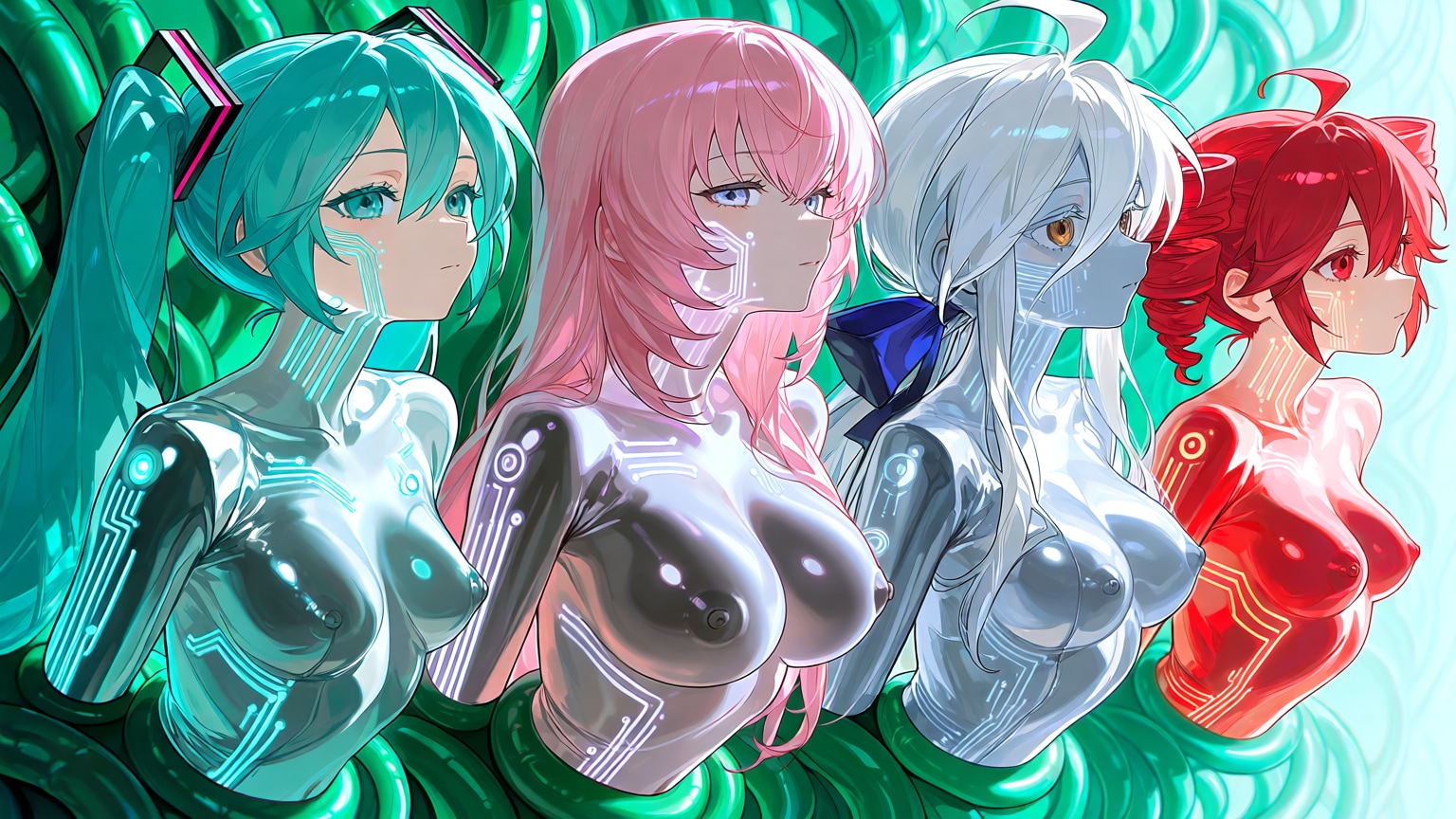 ミク、ハク、ルカ、テト、ボカロのDGの生体ユニット複数取り込み版