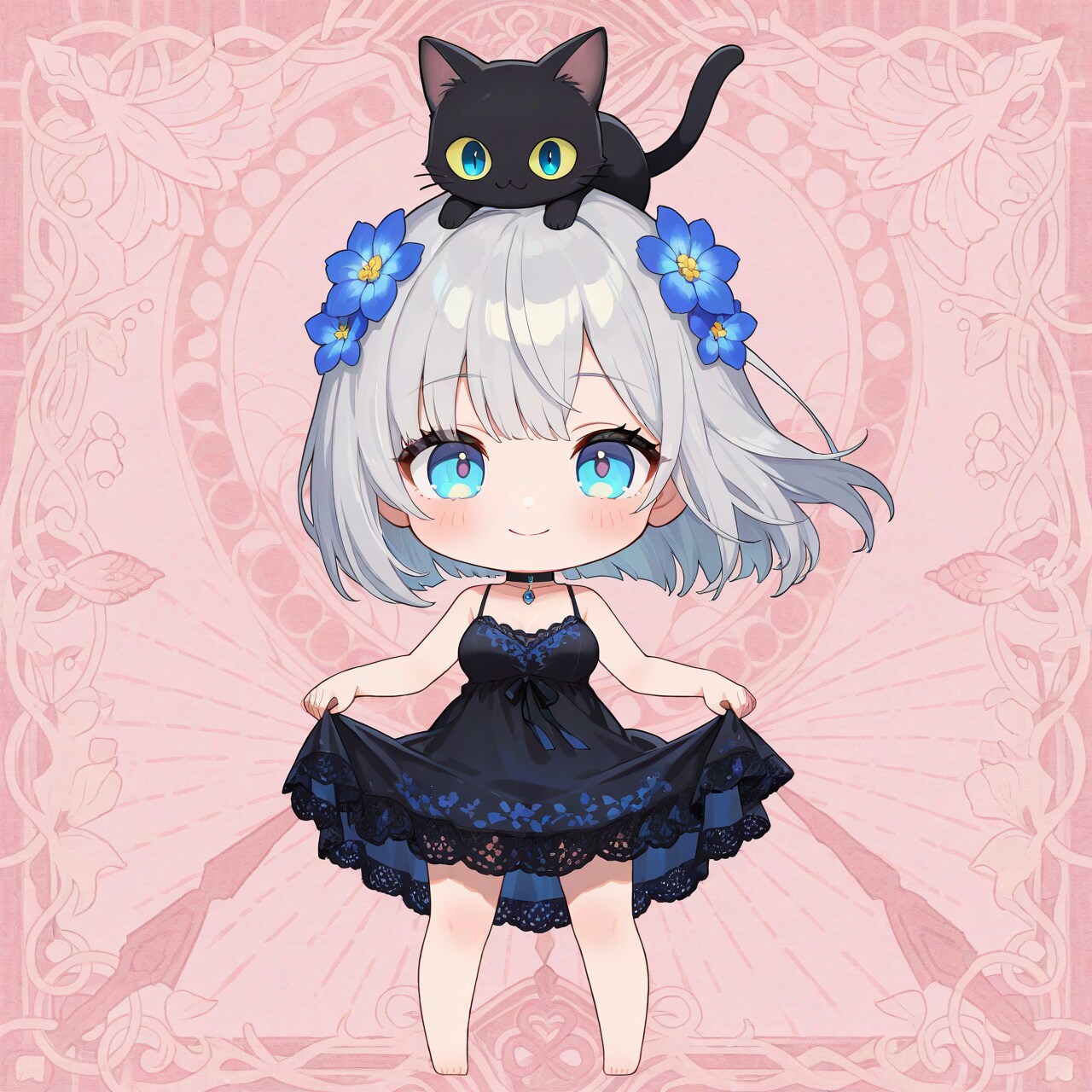 ちび銀姫様とクロネさん