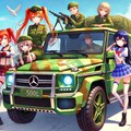 ラブライブキャラとメルセデスベンツG500L軍用車 2枚目