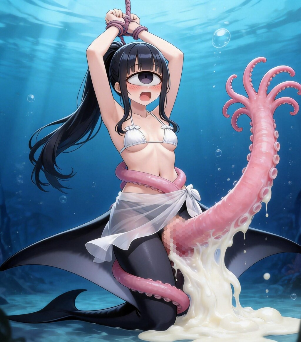 単眼人魚　触手