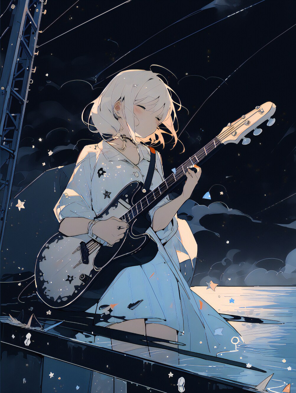 ギターと少女