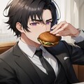 ハンバーガーを食べる黒髪短髪男性達！！（11枚） 10枚目