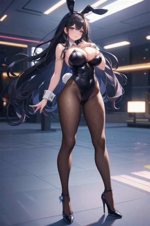 習作、黒バニー4