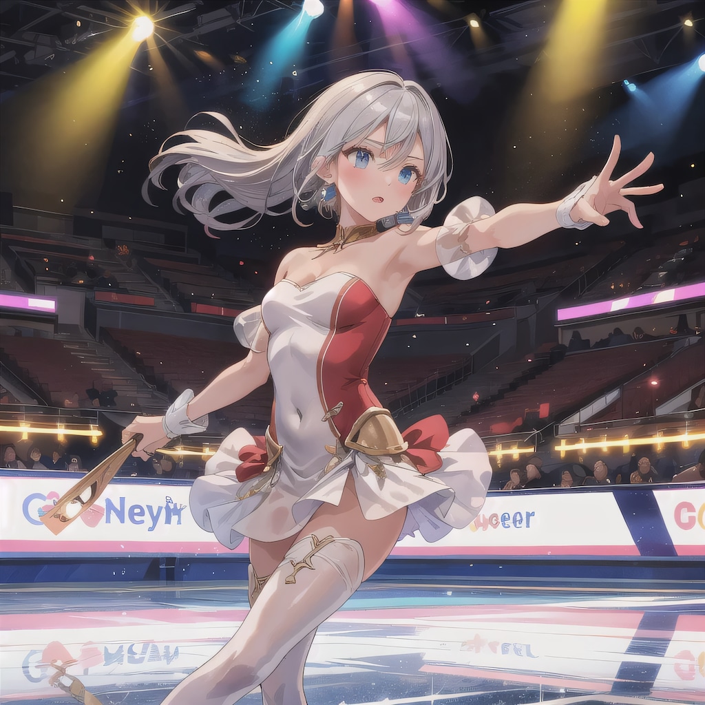 銀髪ロングでフィギュアの少女９