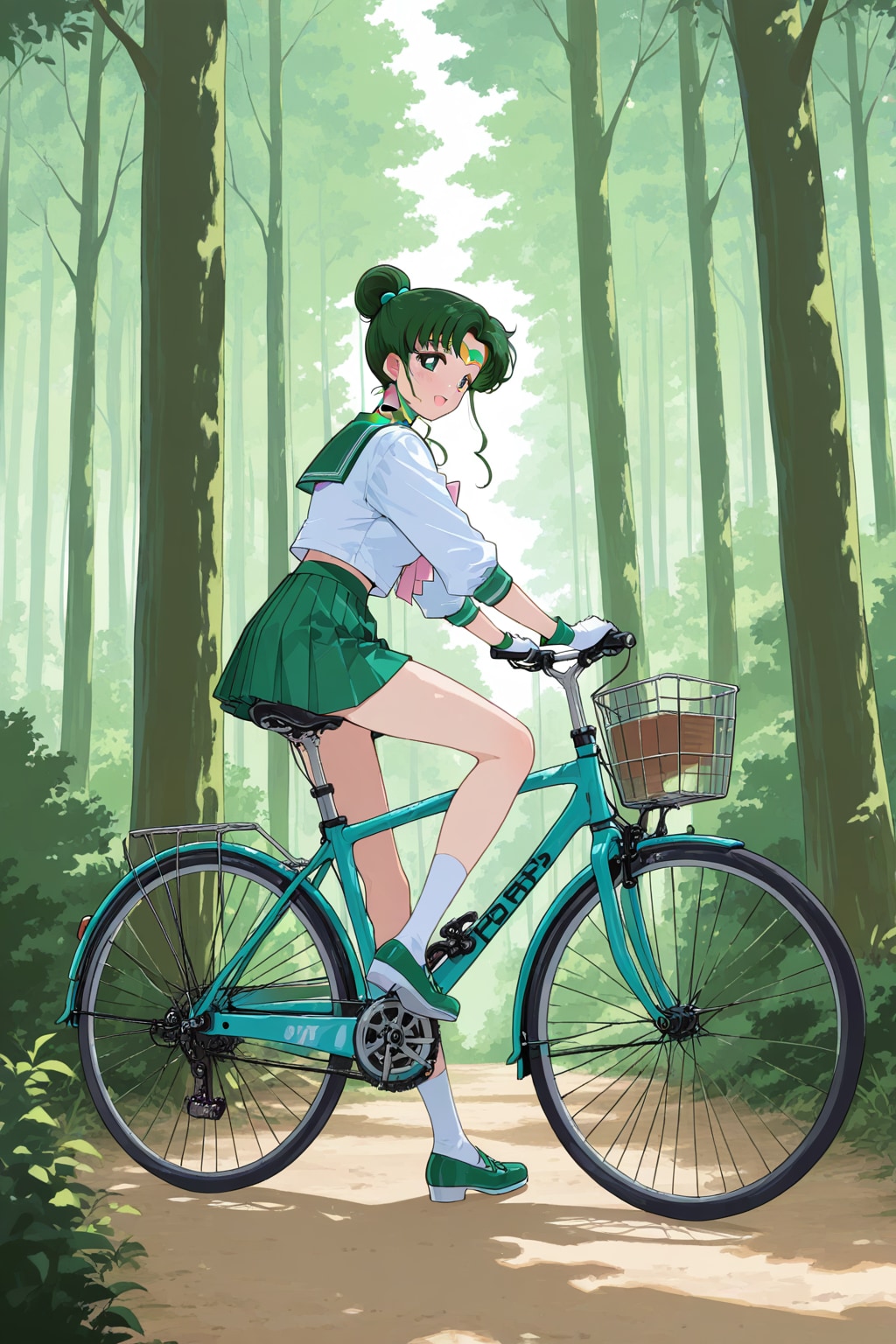 自転車に乗るセー〇ー戦士_APRICOT