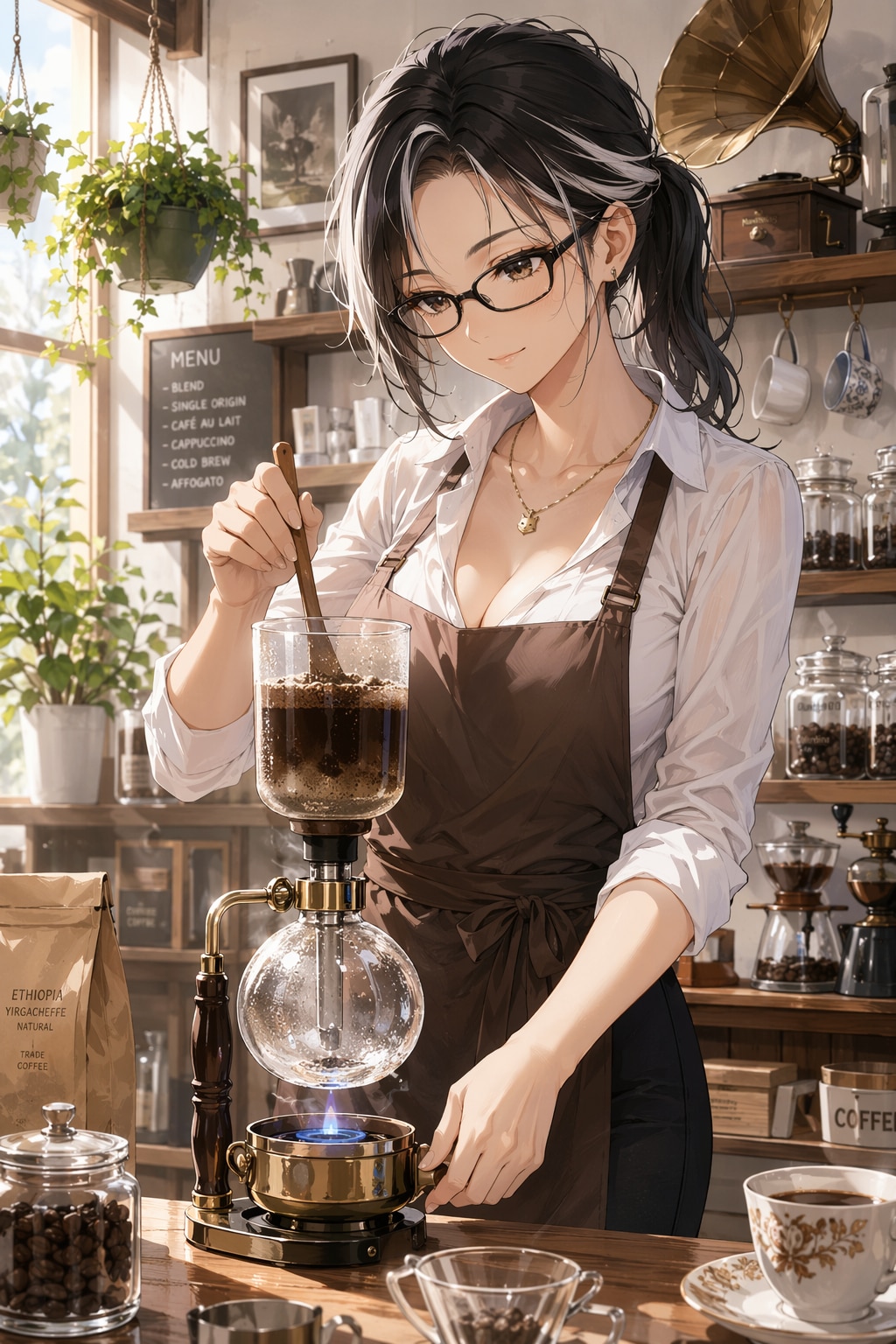 最初の一杯。 | の人気AIイラスト・グラビア