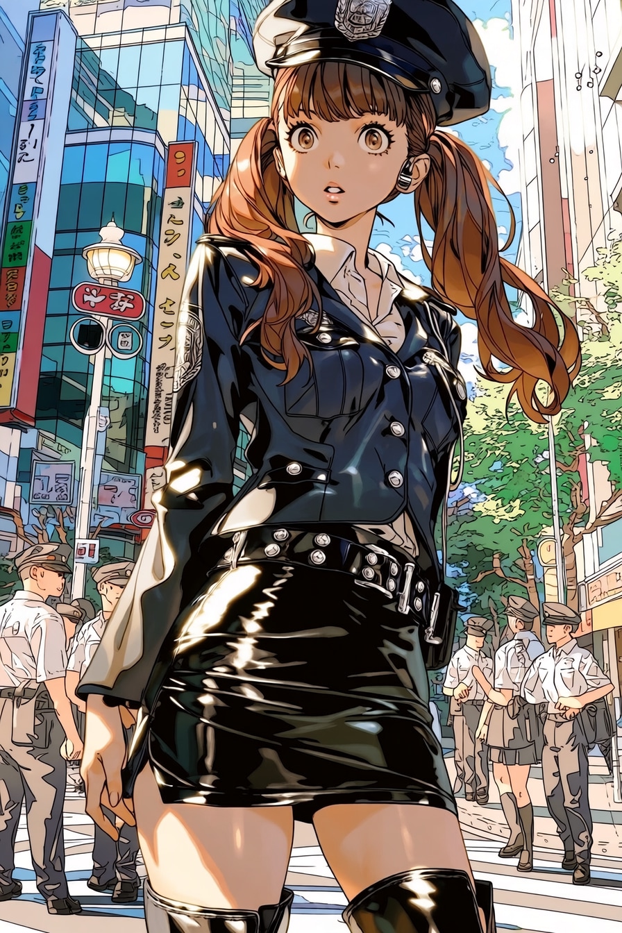 封鎖されたセンター街で | の人気AIイラスト・グラビア