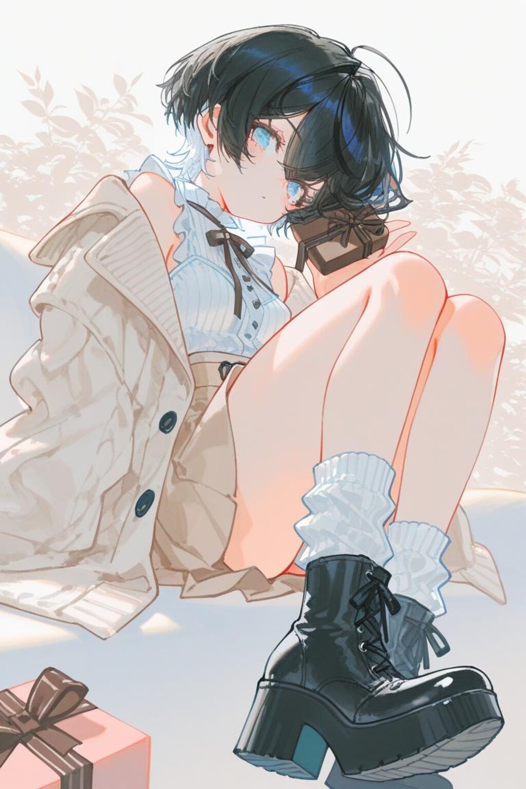 <本田ちゃん>Oversized knit coat