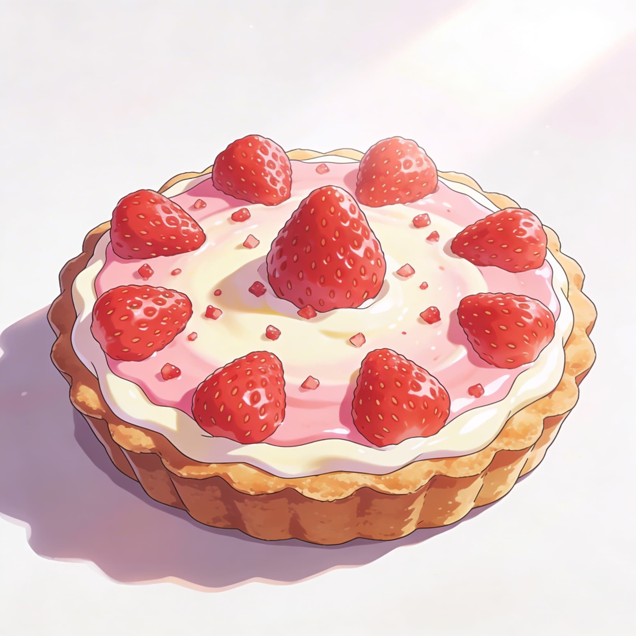 レアチーズイチゴタルト | の人気AIイラスト・グラビア