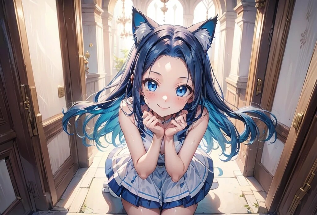 獣耳な青デコ | の人気AIイラスト・グラビア