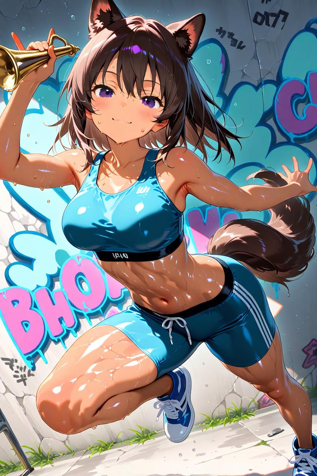 ダンスするわんこ女子