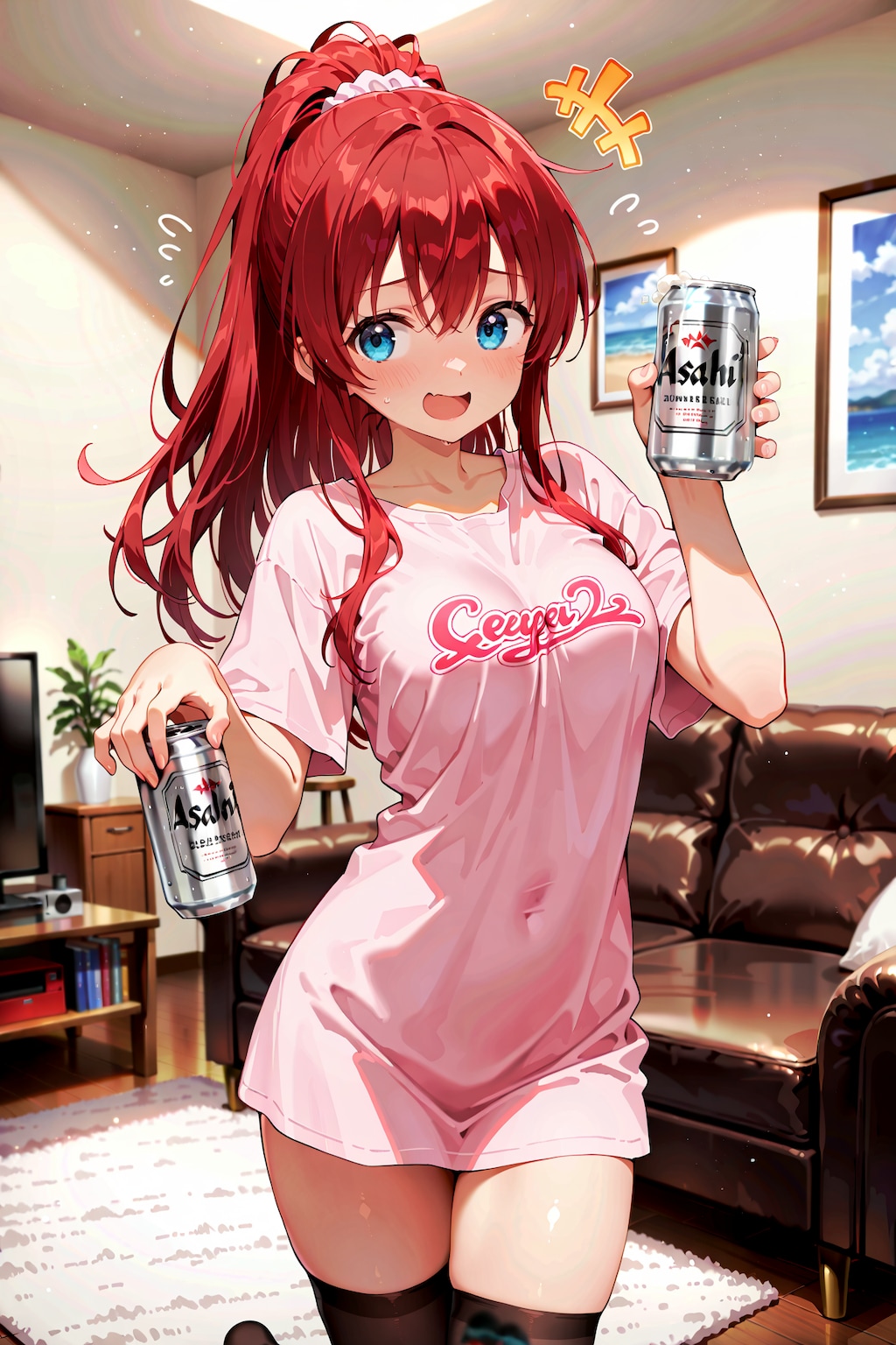 夏休み最終日、起き抜けのジト目先生 Y831