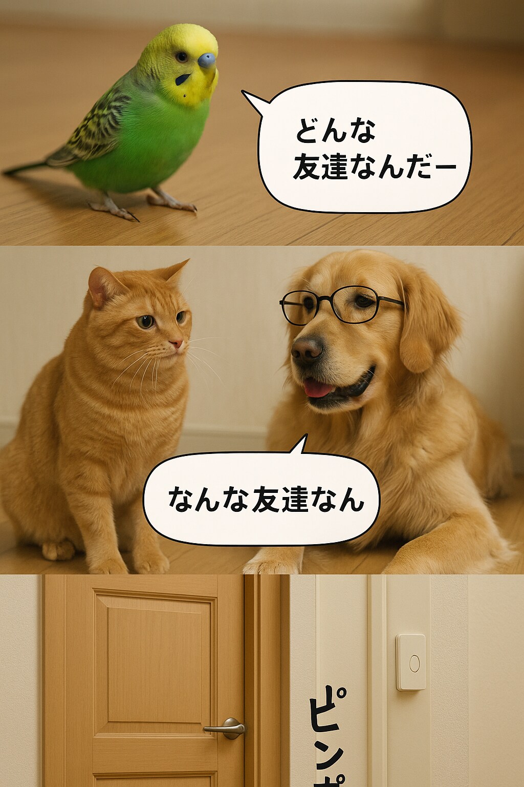 いぬとねこといんこのぼつがぞう