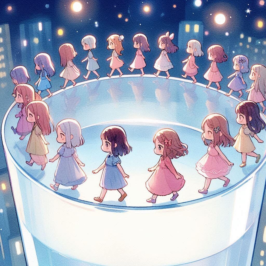 コップのフチを歩こう