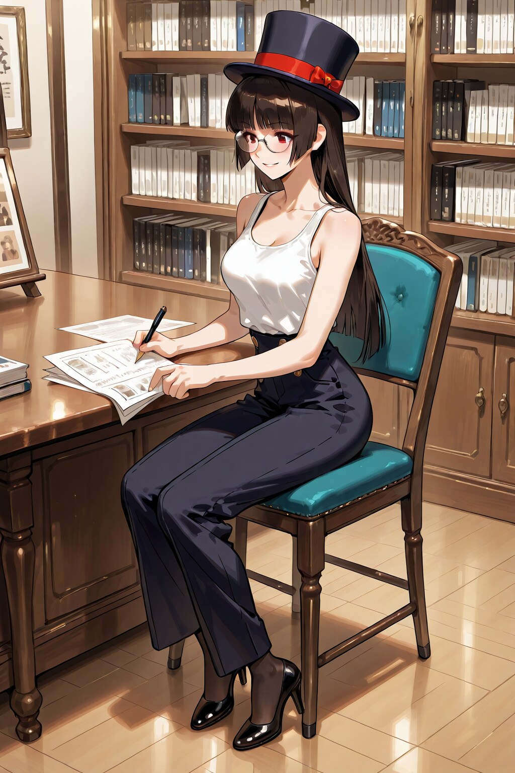 かっこかわいい姫カット令嬢醍醐院さゆりの国立国会図書館日本国憲法研究