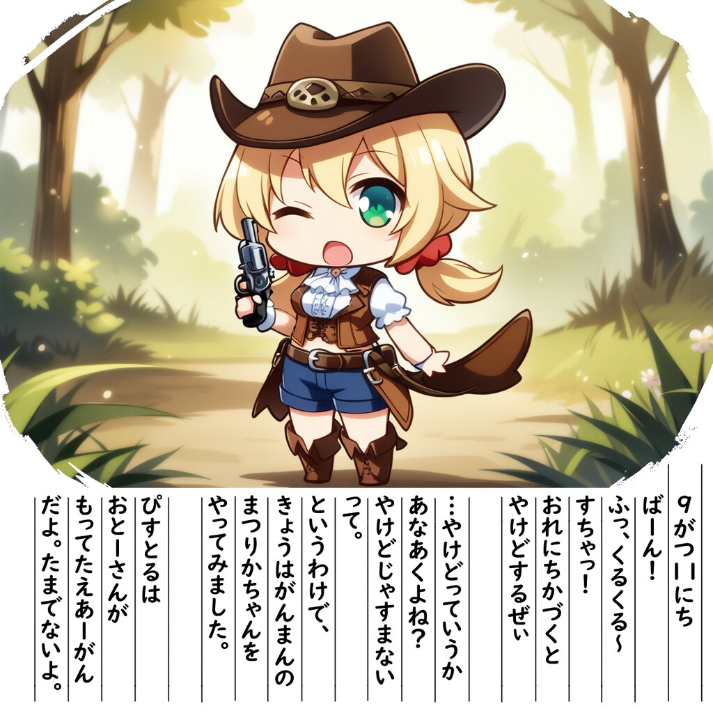 【絵日記】まつりかちゃんはがんまんです