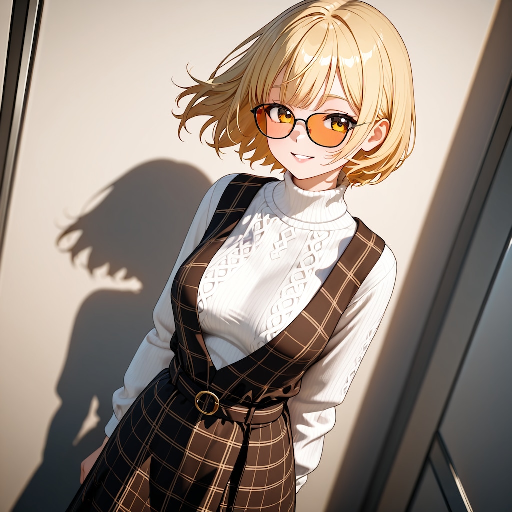 「お待たせ！……ふふ、そんなにじっと見つめて、どうしたの？」