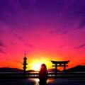夕焼け 3枚目