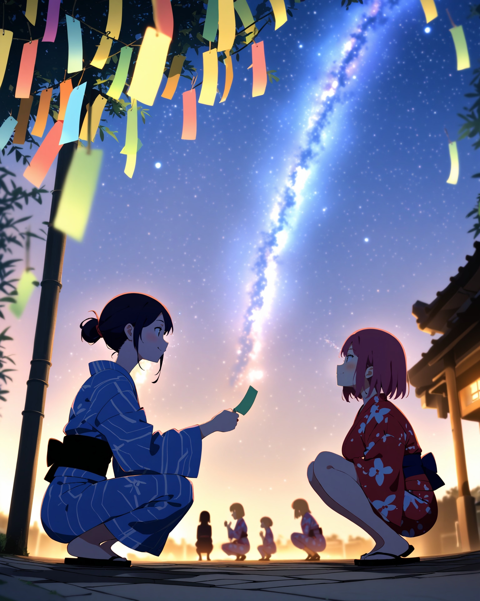 短冊と天の川 | の人気AIイラスト・グラビア