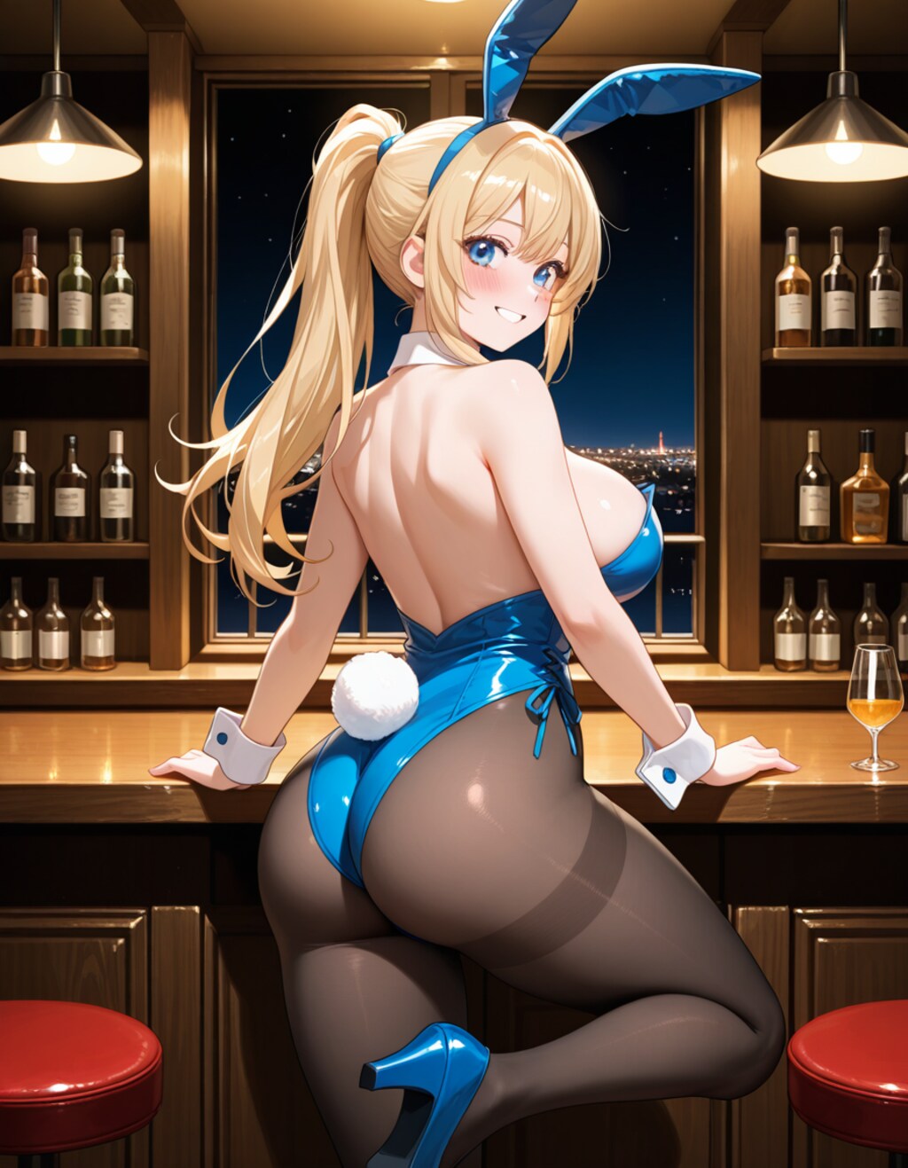 お洒落なバーにて１