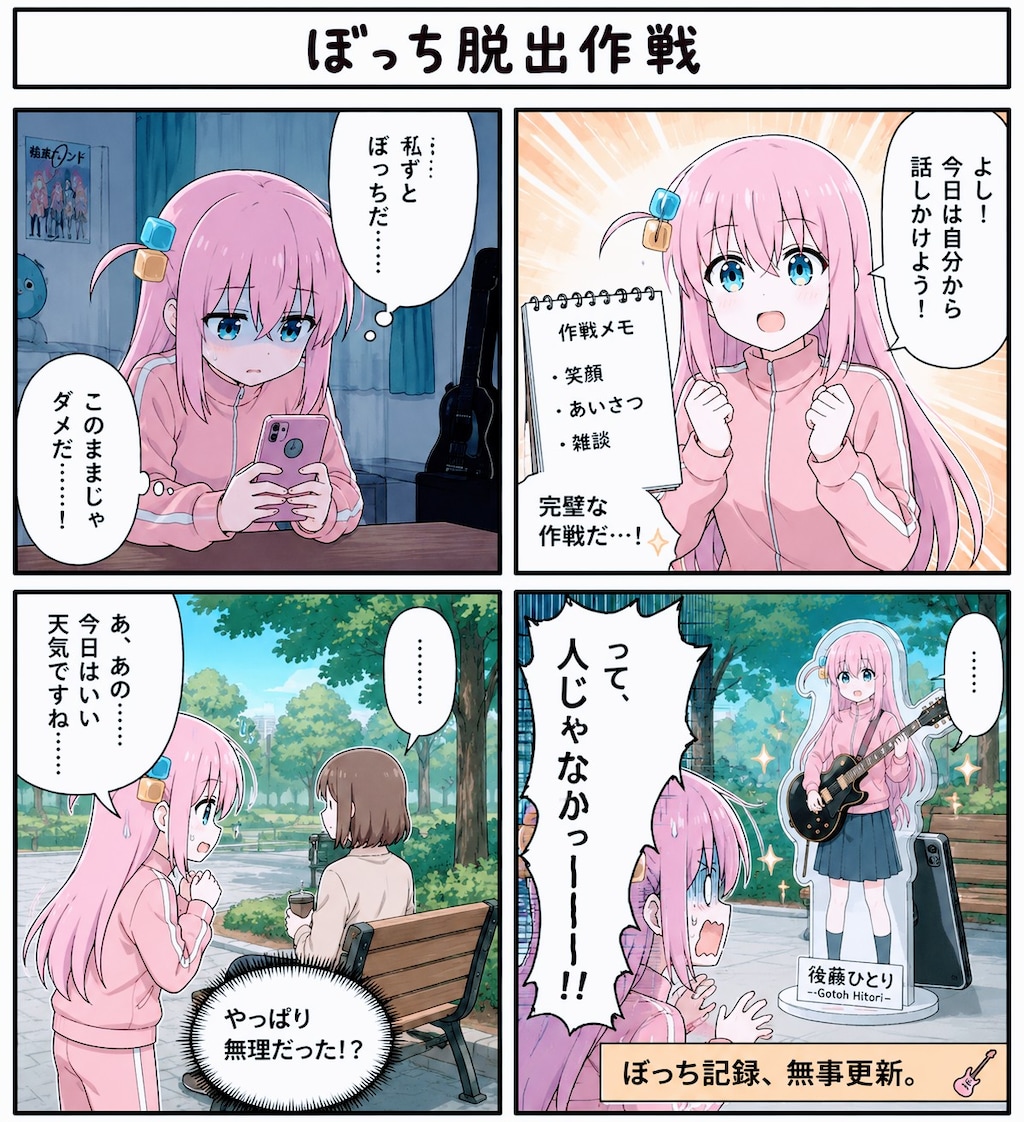 微妙な四コマ漫画