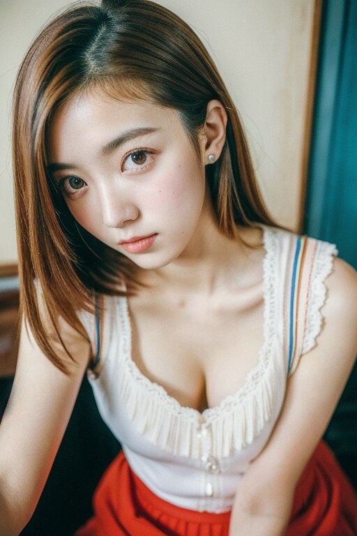 自分大好きで谷間自撮りしてる女子