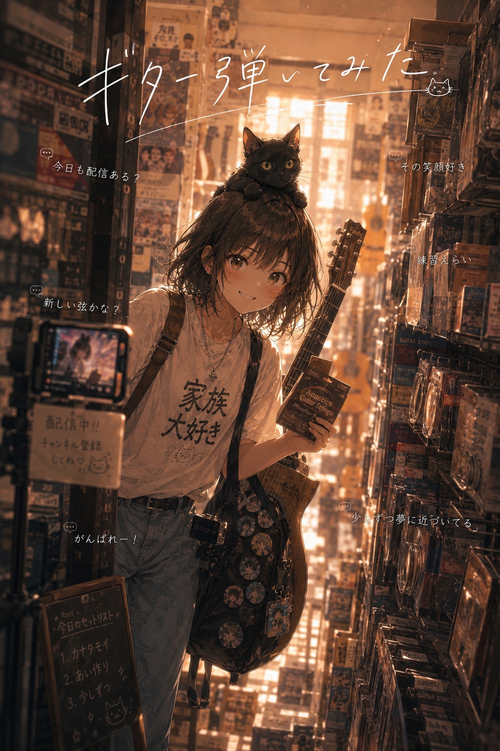 ギター弾いてみた。