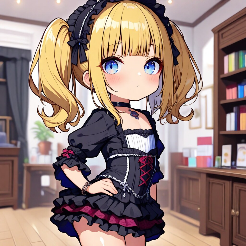 ゴスロリ衣装を着たみんと