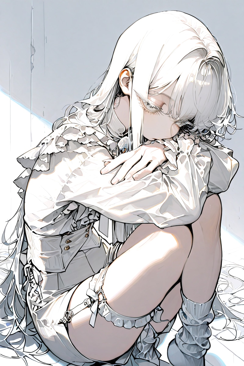 白ゴスロリ王子スタイル | の人気AIイラスト・グラビア