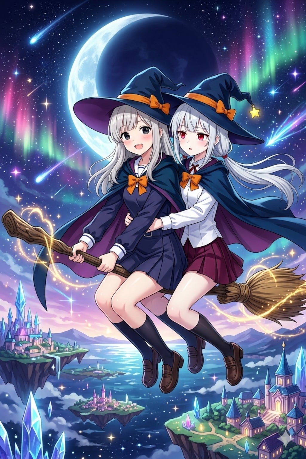 魔女の宮成桃ちゃんとアイちゃん