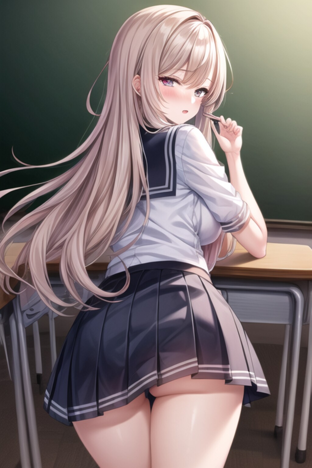 お尻(教室)