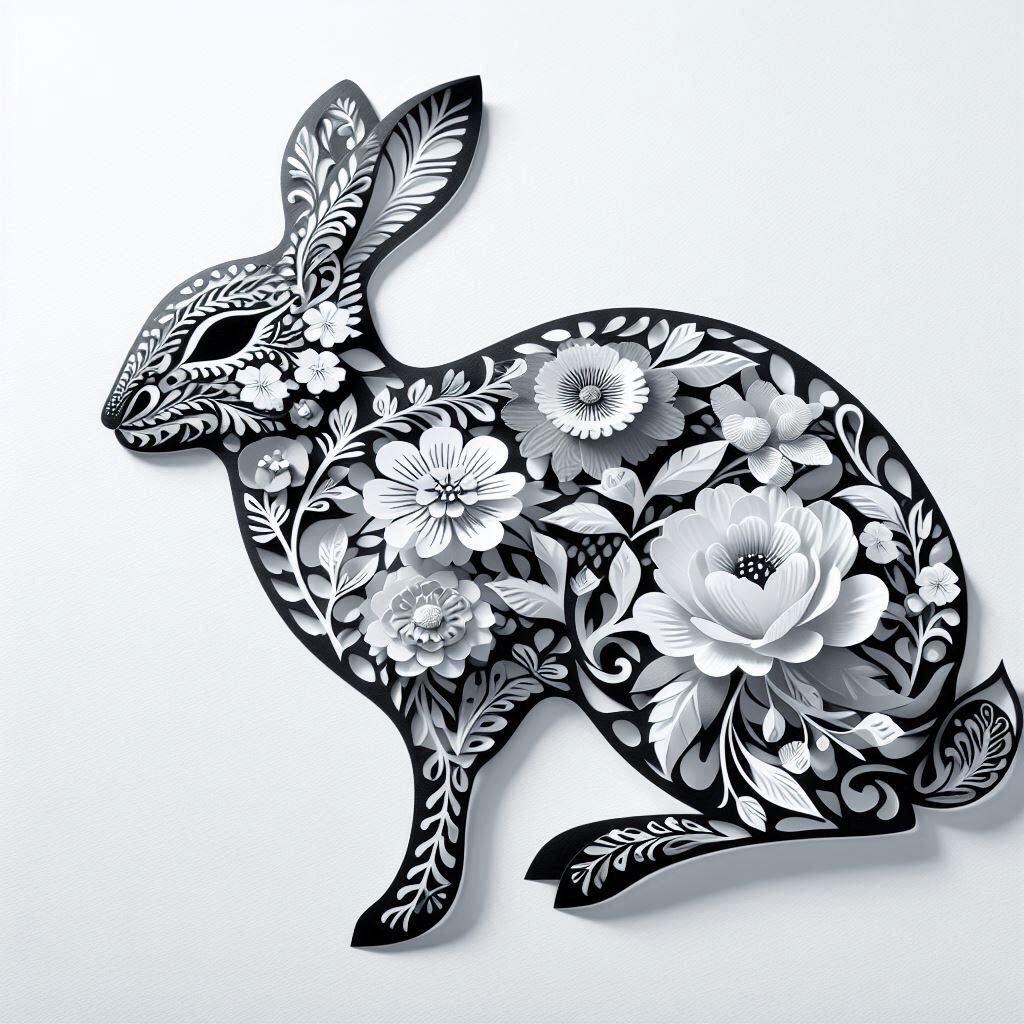 兎のシルエット