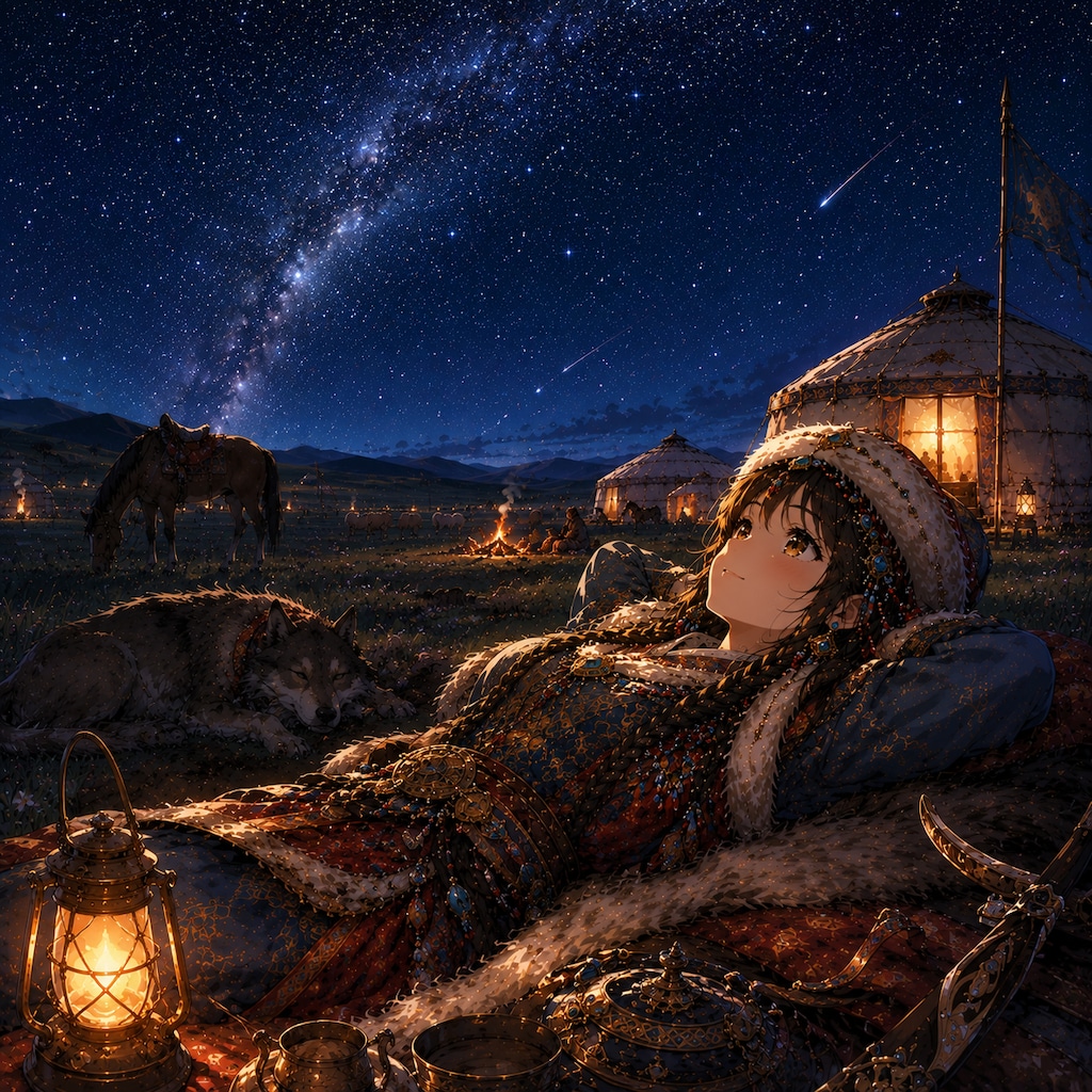 モンゴル族の少女