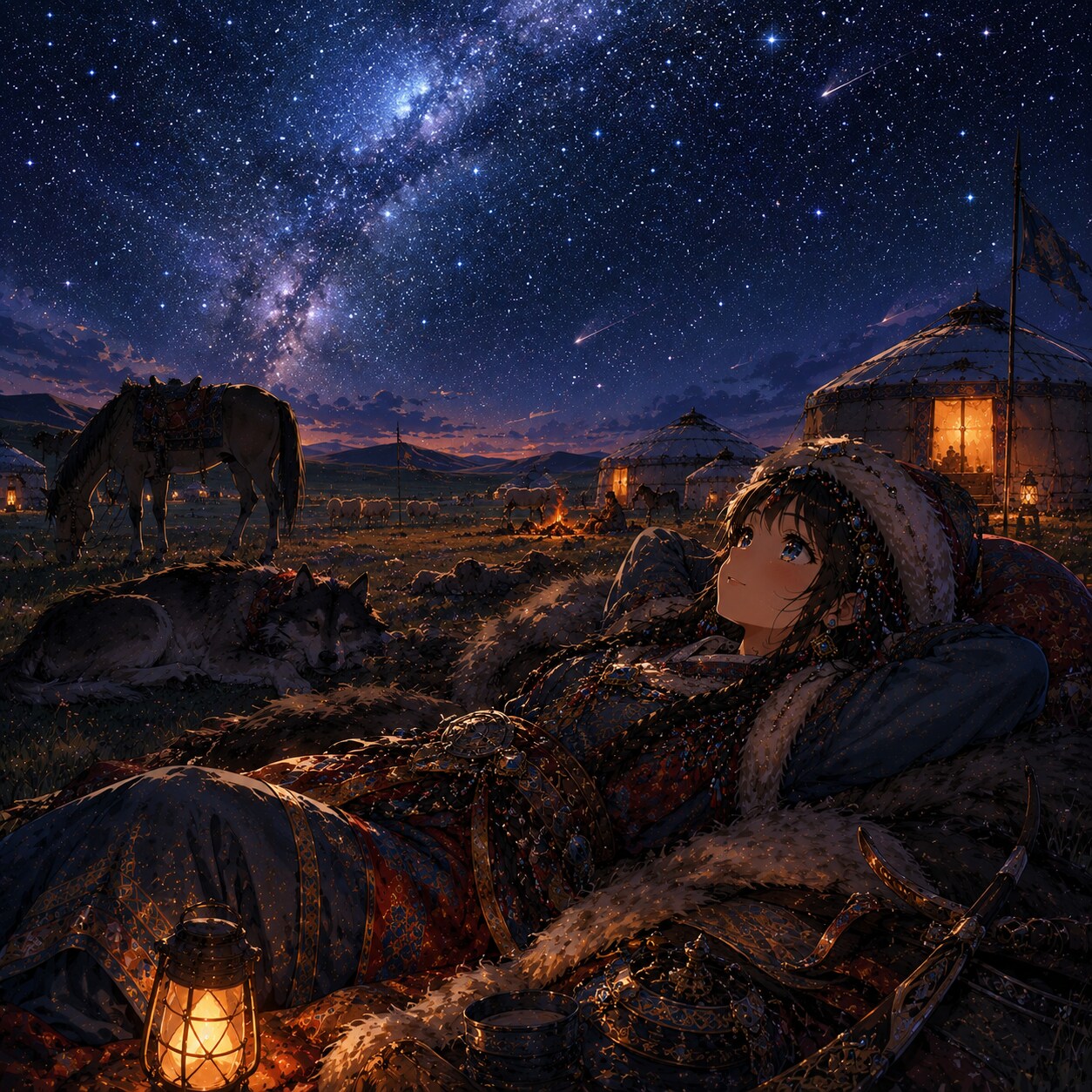 モンゴル族の少女