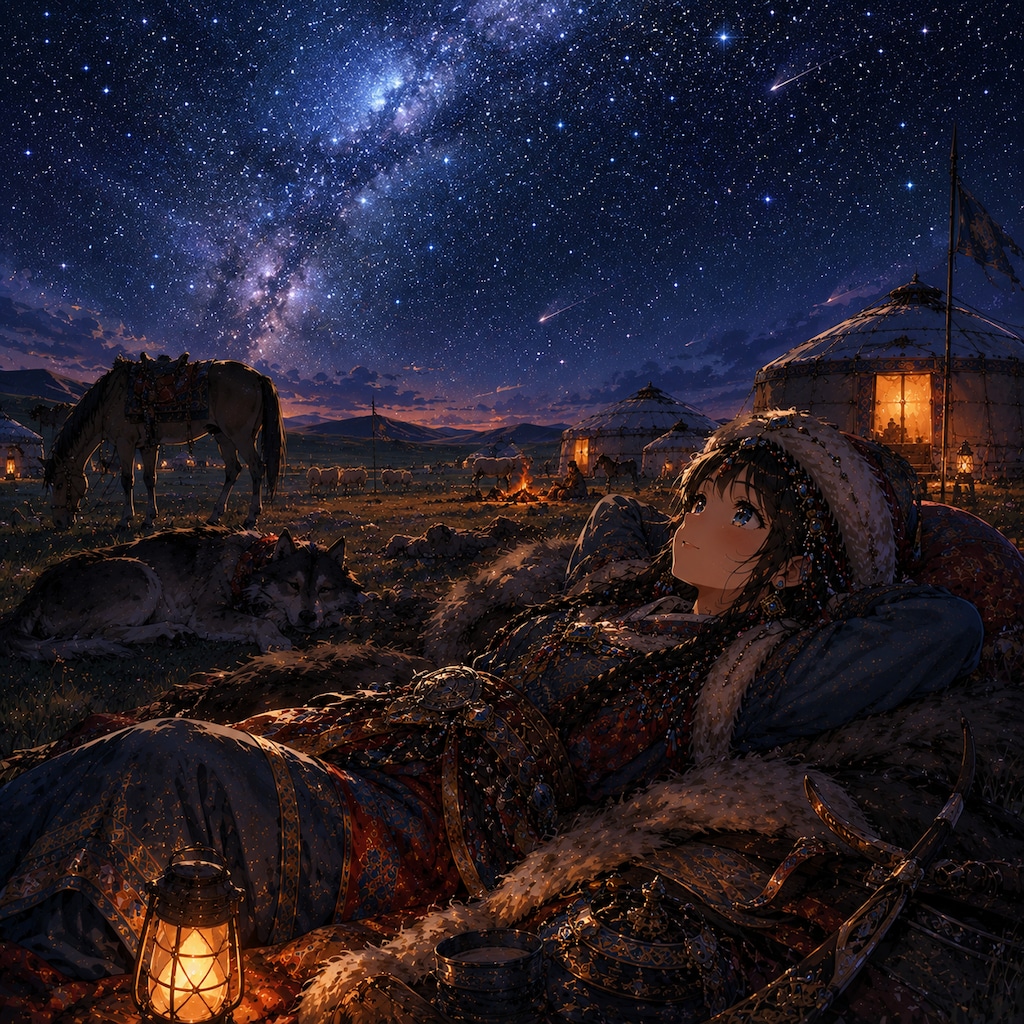モンゴル族の少女
