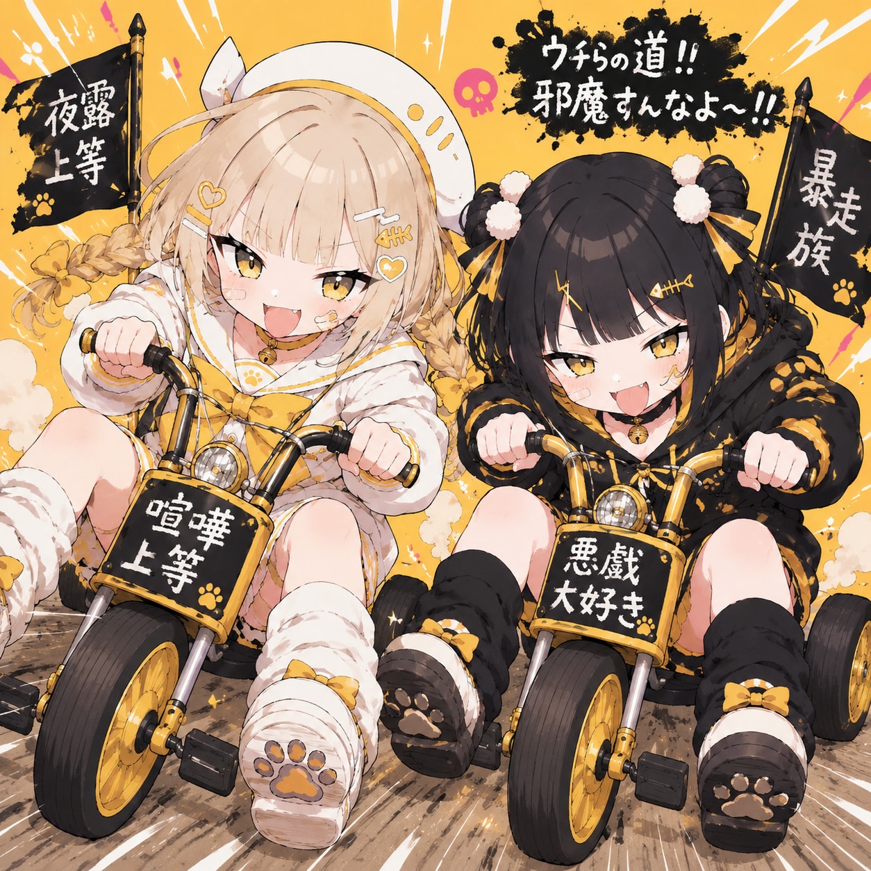 暴走族ごっこ | の人気AIイラスト・グラビア