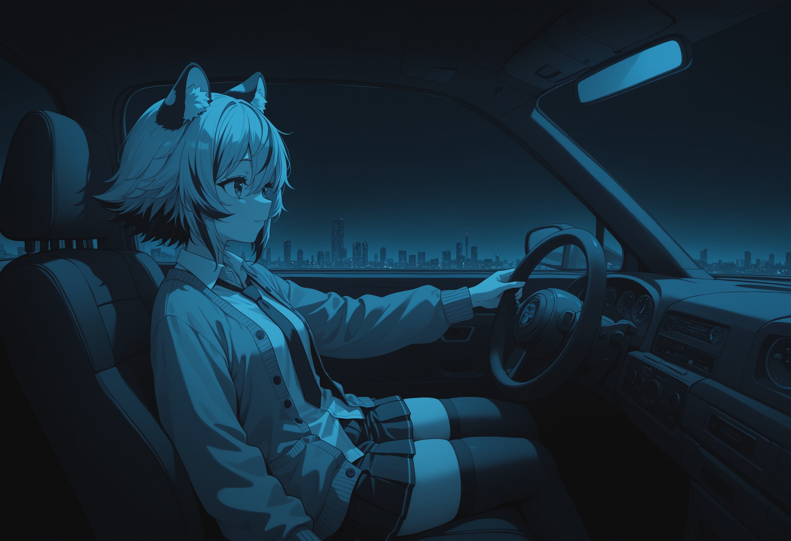 ナイトドライブ | の人気AIイラスト・グラビア