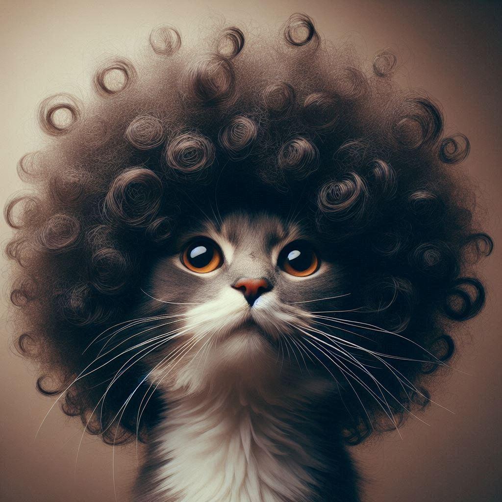 アフロ猫