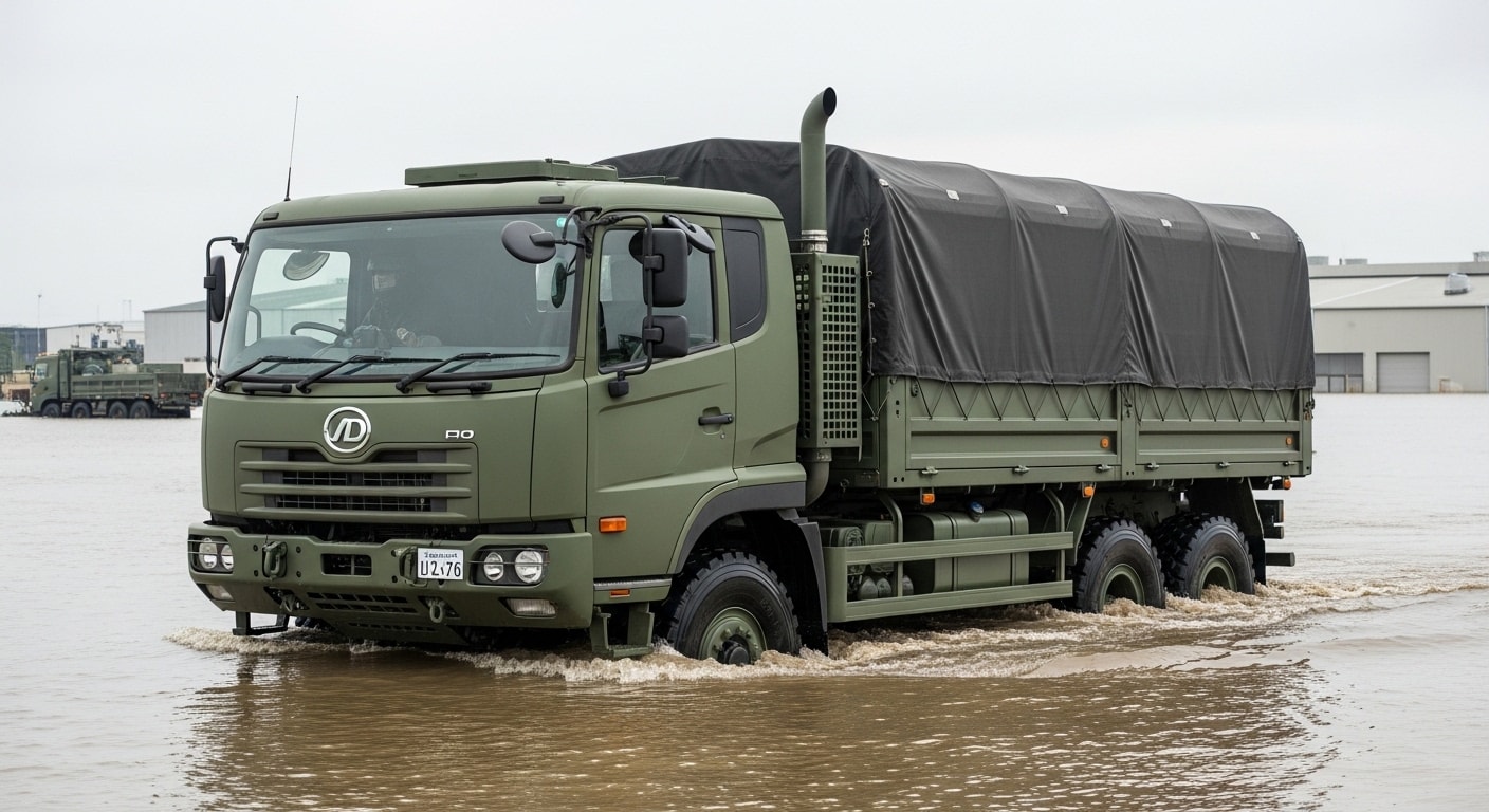 UDトラック川渡り | の人気AIイラスト・グラビア