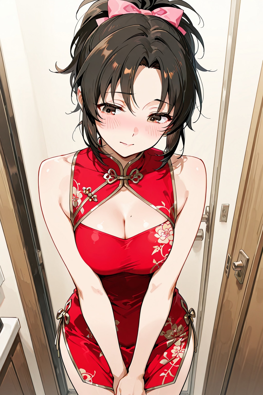 うちの子にチャイナドレスを着せてみた　桃花