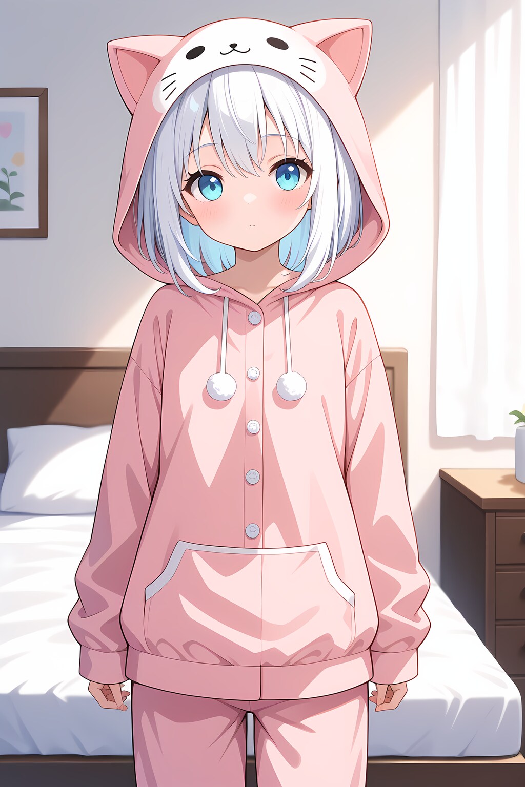 久々のパジャマ姿