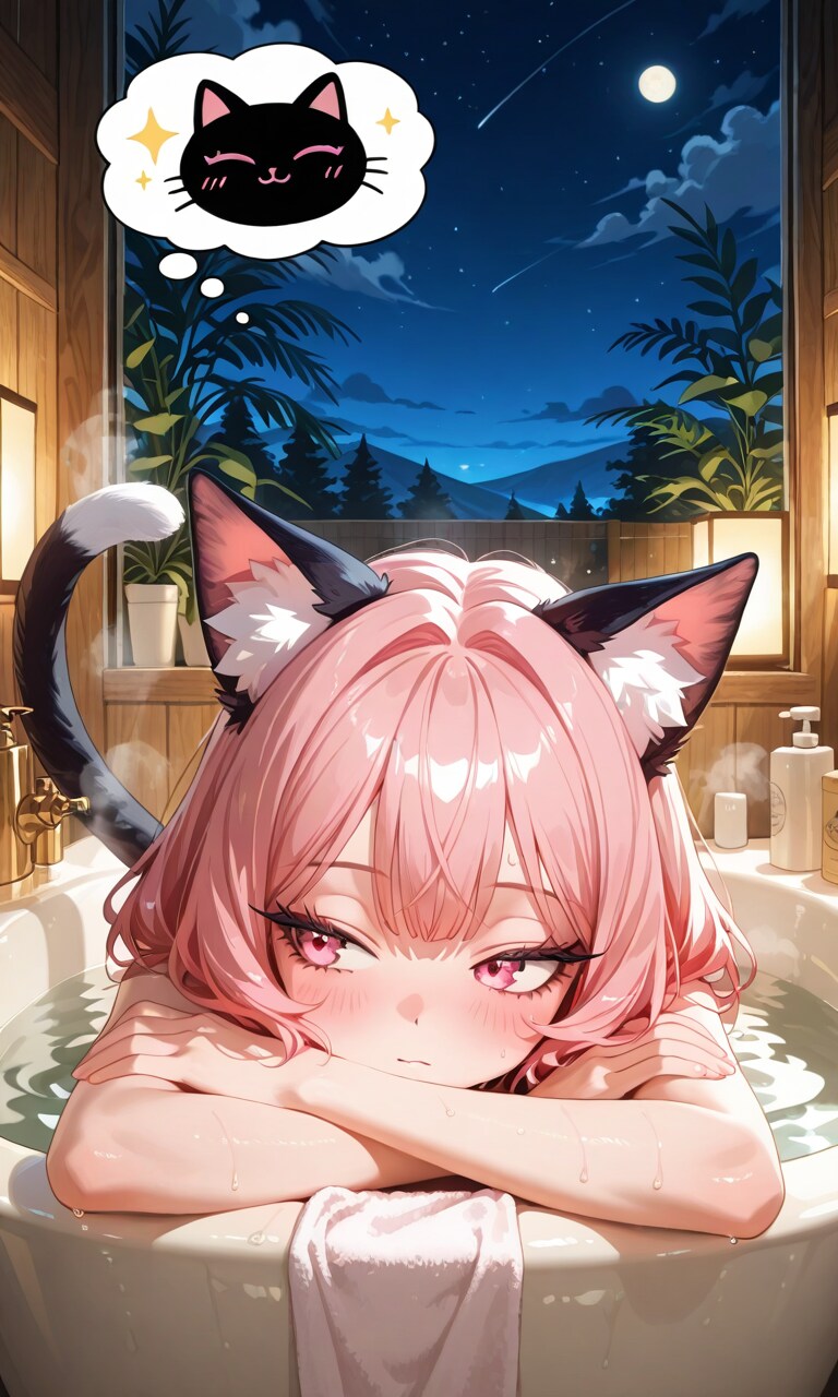 フェーレ(にゃのん)入浴