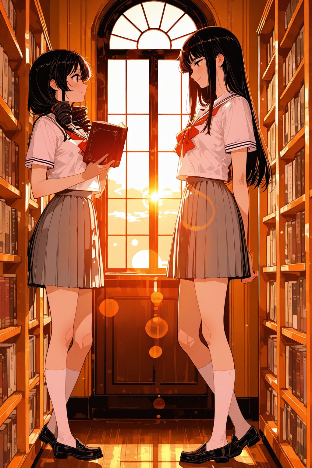 図書室 | の人気AIイラスト・グラビア