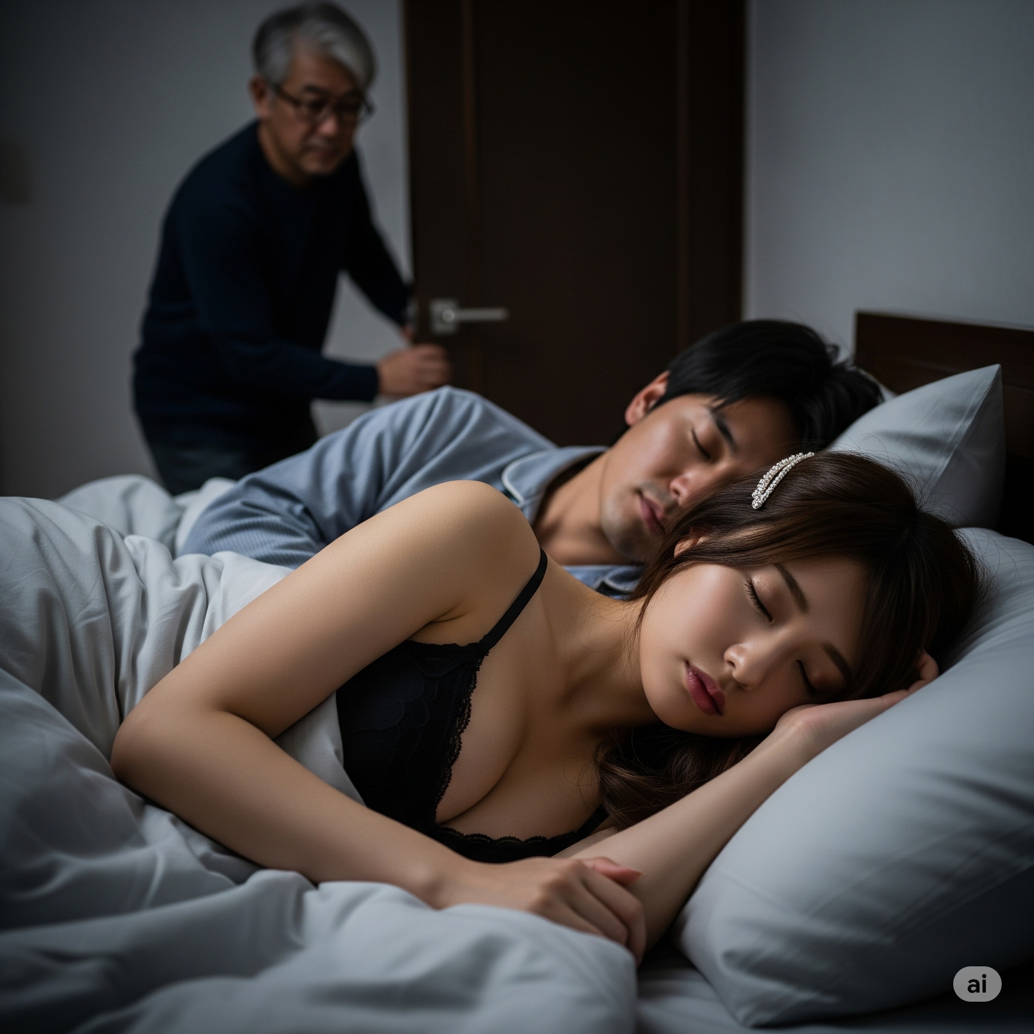 ついに息子共々眠らせて、息子の横で夜這いをかける①