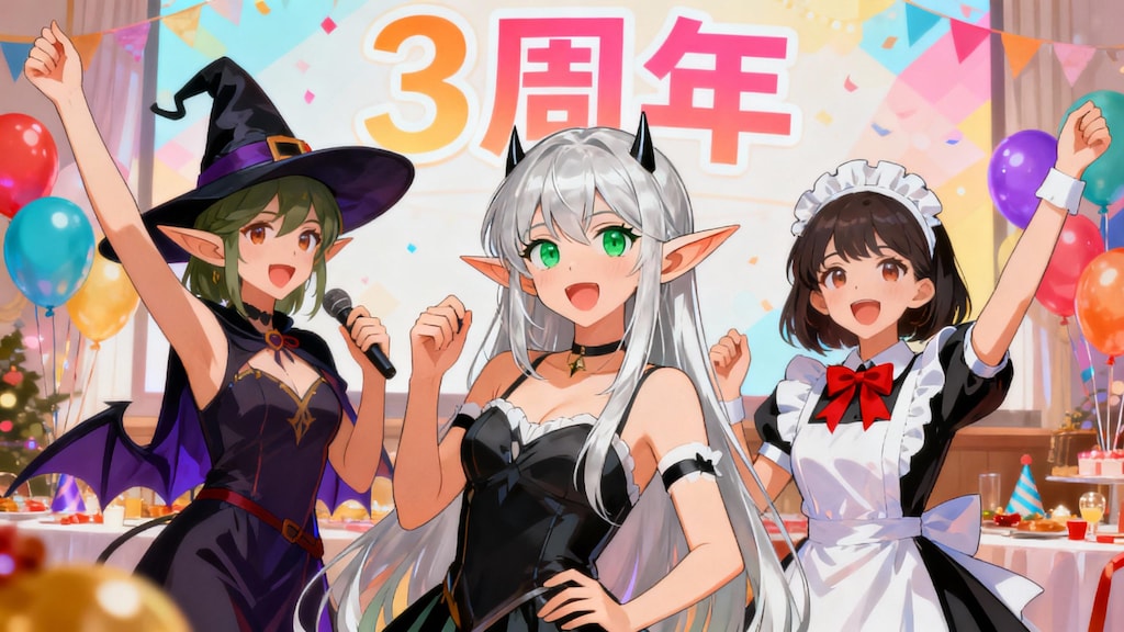 3周年おめでとう