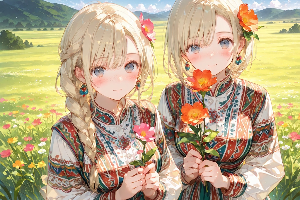 お花あげる