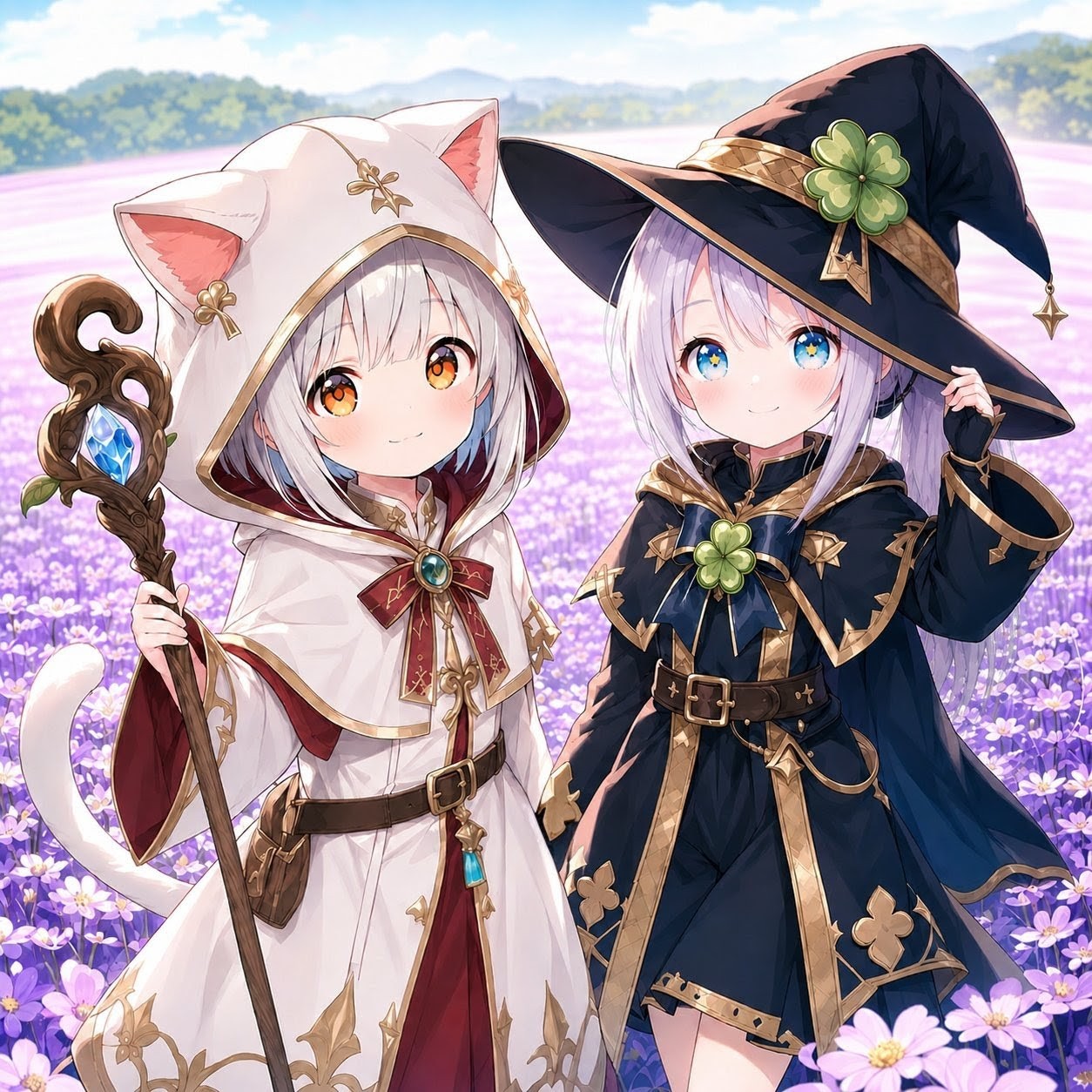 白魔道士フロルと黒魔道士ヴィア