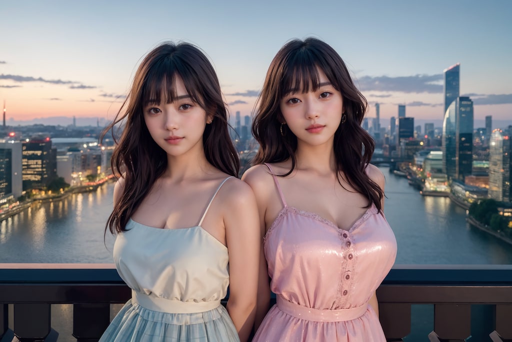 横長ポートレート（二人）No.3