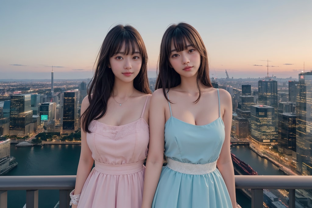 横長ポートレート（二人）No.3