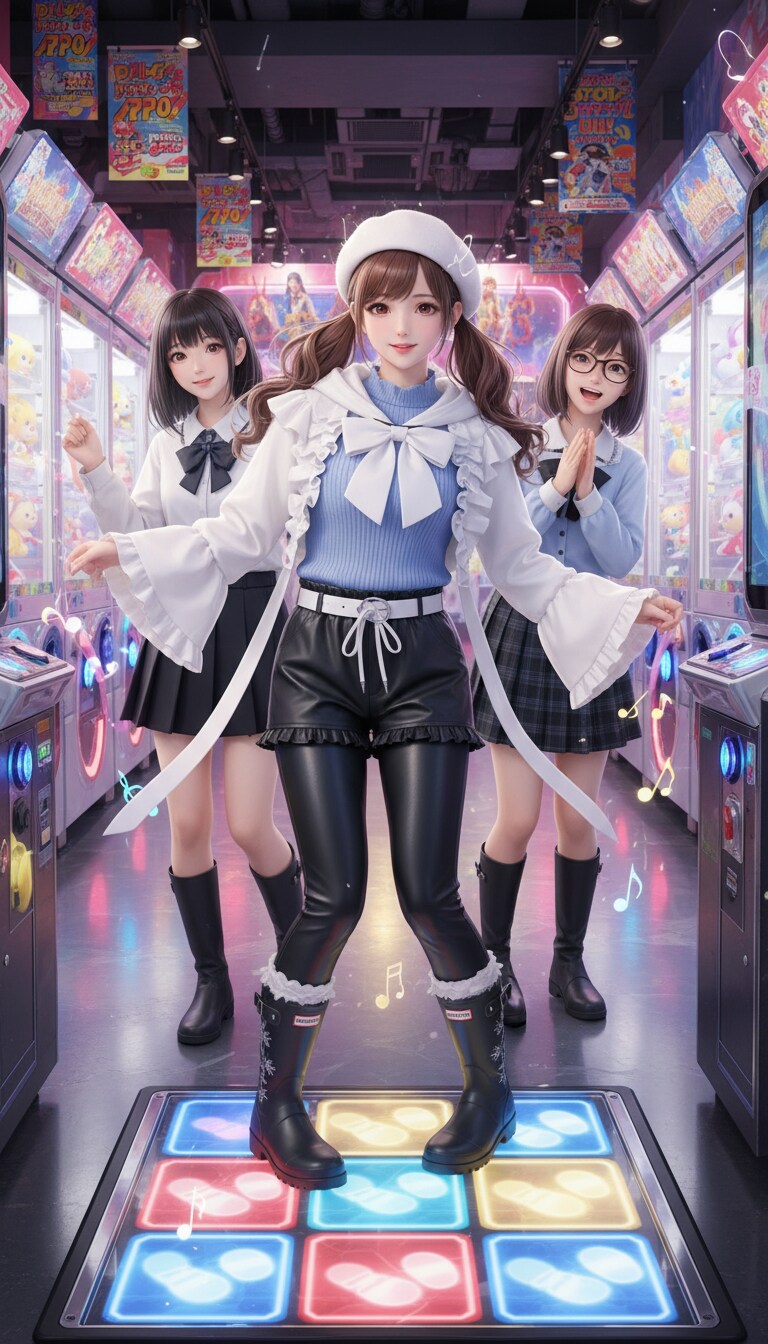 えへへ❤️このダンスゲームとっても楽しいよ❤️えい❤️それぇ〜❤️あわわ💦それぇ〜❤️